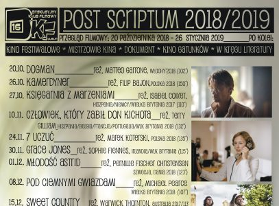 Pełny program Post Scriptum 2018/2019 w DKF „16”