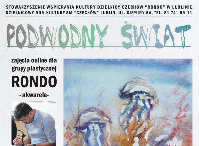 „Podwodny świat” – zajęcia akwareli grupy Rondo online